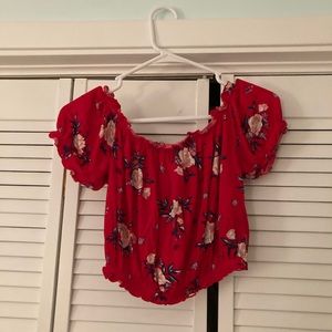H&M Cropped Off-the-Shoulder Top